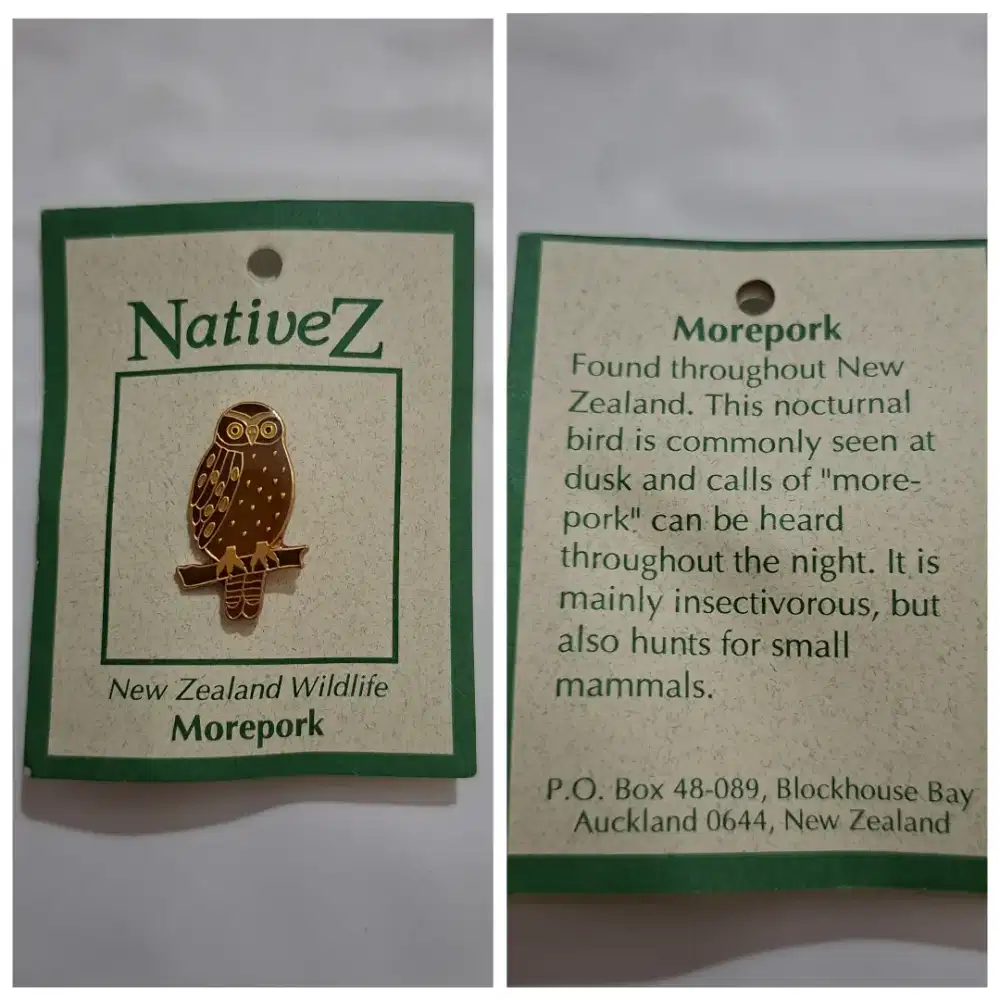 LIMITED EDITION: Pin/ Bros New Zealand Wildlife NativeZ