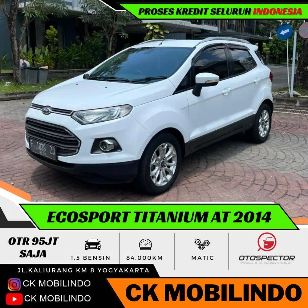 (Km84rb) Ford Ecosport Titanium Matic 2014 SUNROOF Kredit Murah