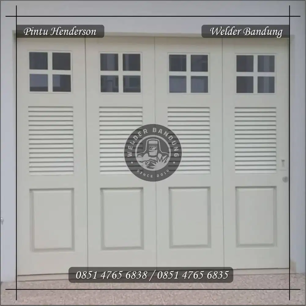 Pintu Garasi Besi Press, Premium Quality, terima pemasangan dan servis