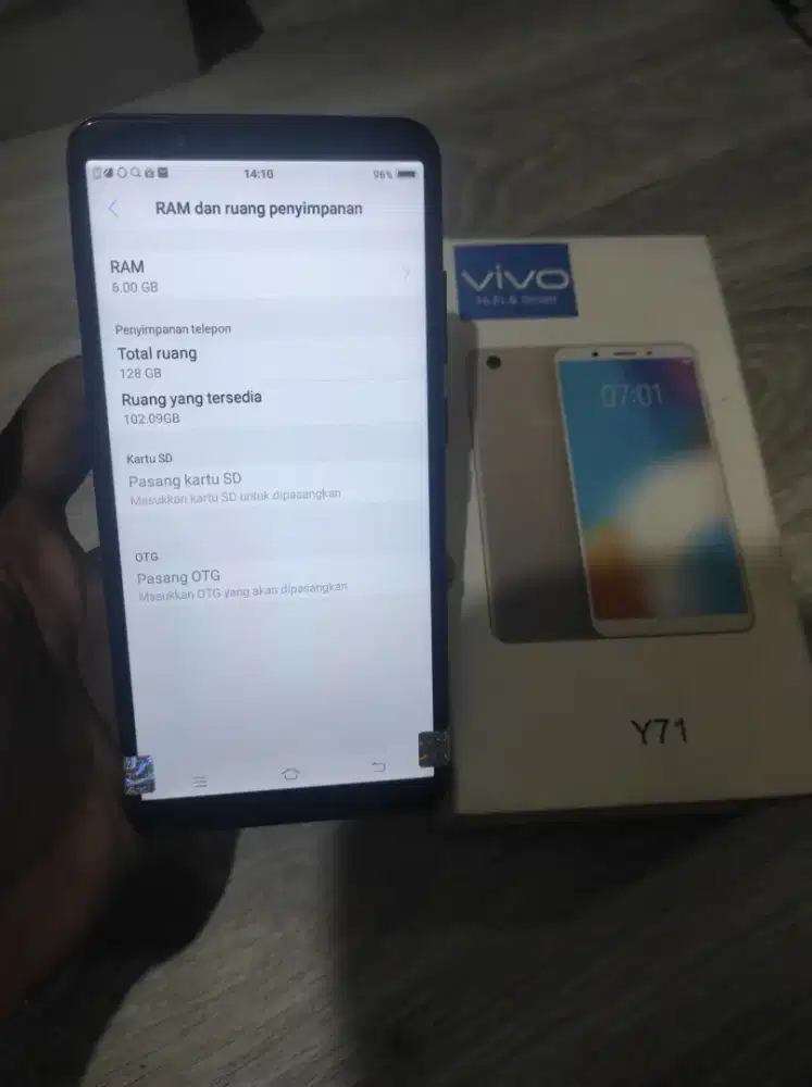 Jual BU HP RAM 6/128 Second Murah VIVO Y71 No Minus Mulus Like New