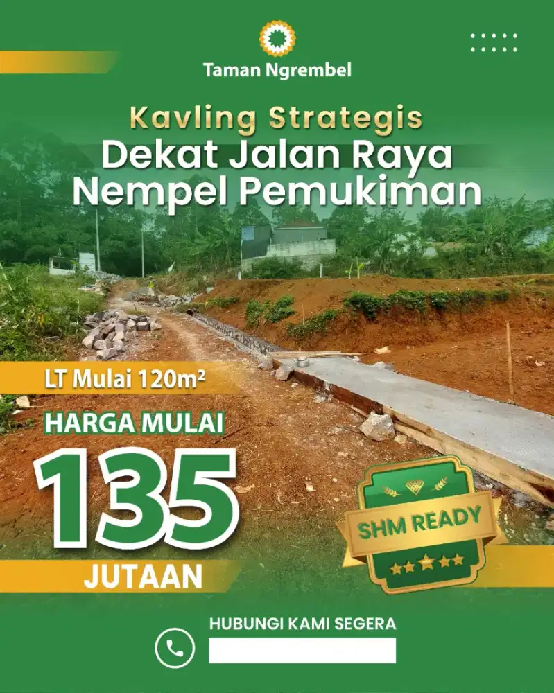 Tanah dan rumah murah ngrmbel gunungpati
