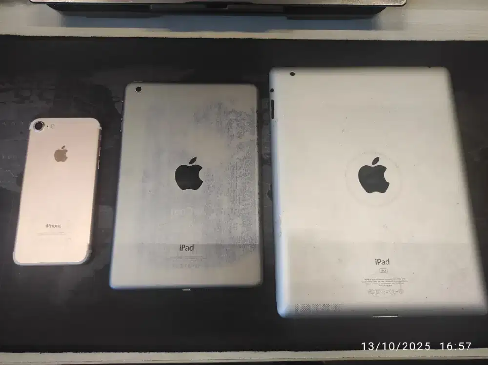 (Jual Sekaligus) iPhone 7, iPad Mini 1, iPad 2 Kondisi Minus ter Lock