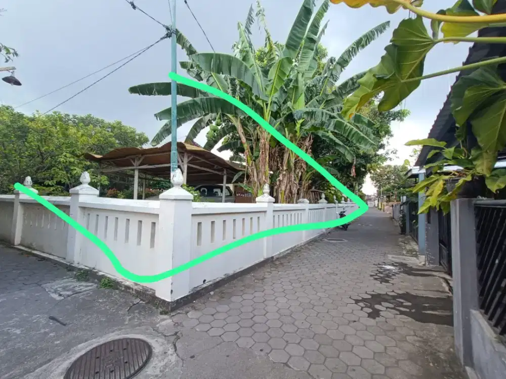 Tanah Murah Strategis utara Prawirotaman dekat ke Kraton Malioboro
