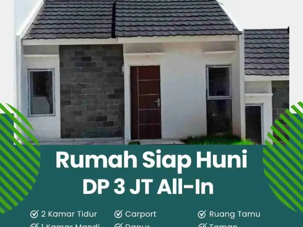 Rumah Subsidi di Jatinangor 6 Km ke Unpad