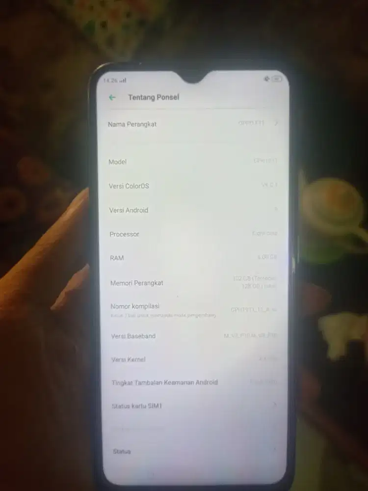 jual hp oppo f11 6/128 hp only
