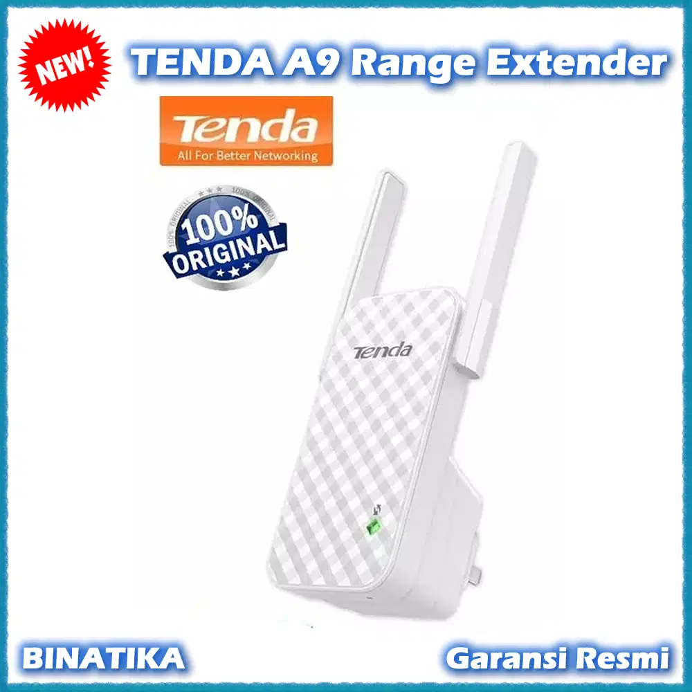 Original TENDA A9 Wireless Range Extender Repeater Penguat Sinyal Wifi