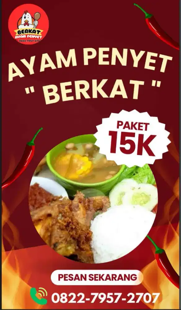Dibutuhkan segera Karyawati Ayam Penyet