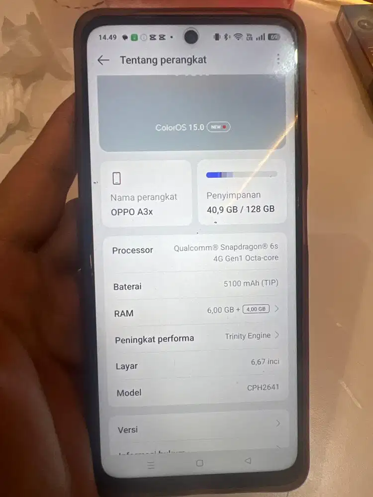Hp oppo a3x mulus