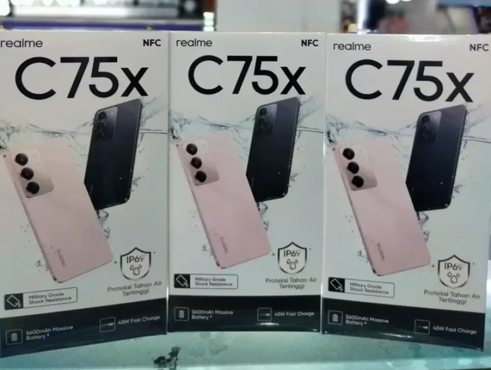 Murah hp Realme C75x 8/128 grs resmi, BS TT