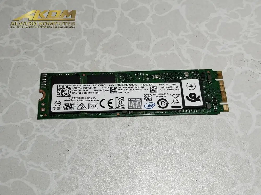 SSD 128 GB Intel M.2 SATA SSD 128GB