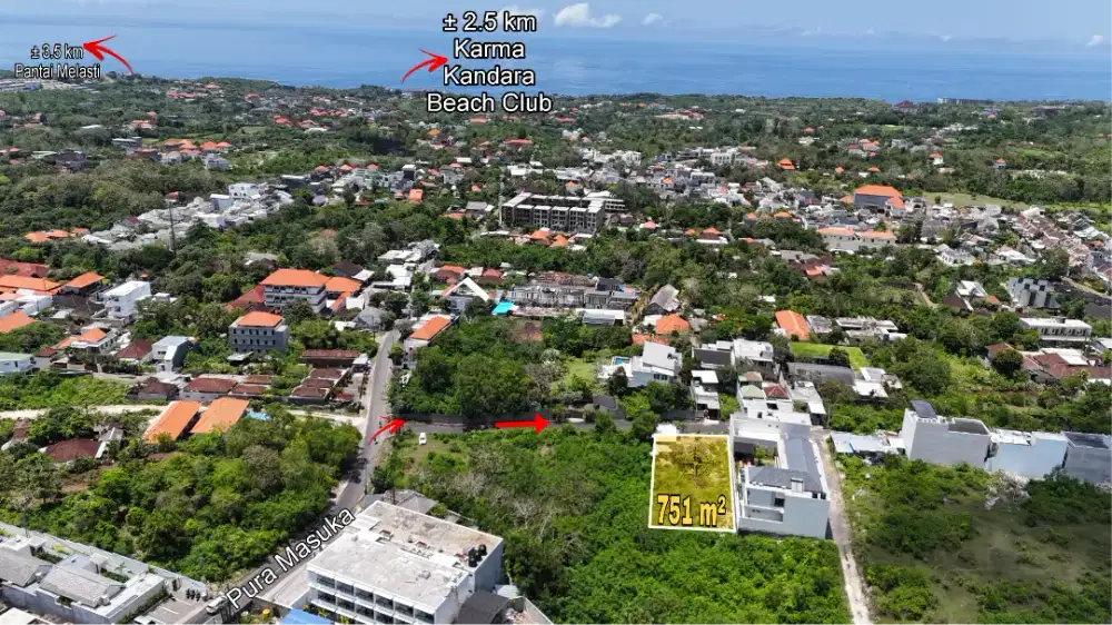 Tanah Link Villa Ocean View Pura Masuka Ungasan Bali