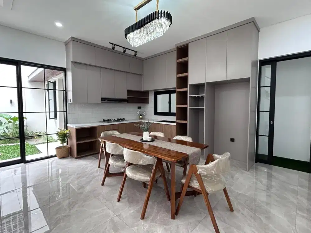Rumah Baru Modern Mewah  Tanah 180m2 di Taman Chrysant BSD Tangsel
