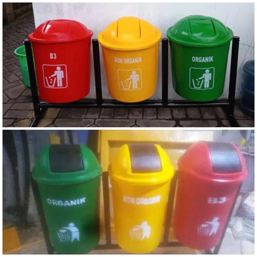 Tong sampah organik dan non organik