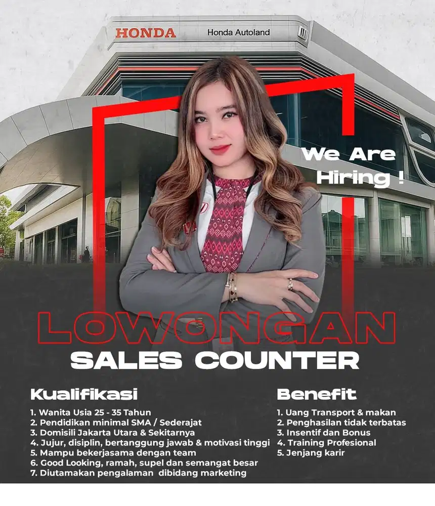 Lowongan Sales Counter