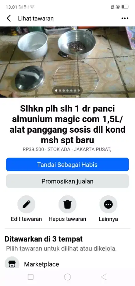Slhkn plh slh 1 dr panci almunium magic com atau alat panggang sosis