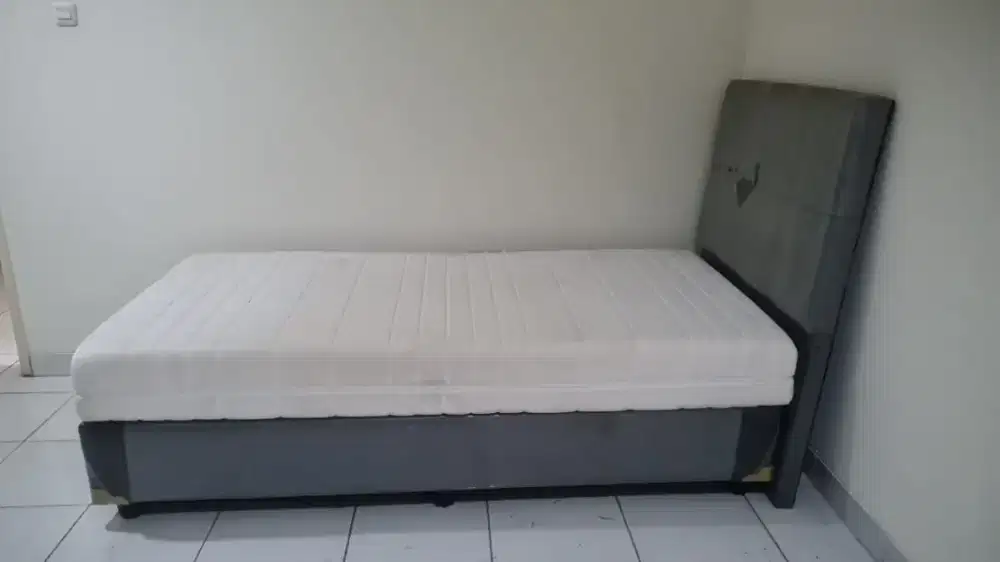 Kasur + divan + headboard uk120x200