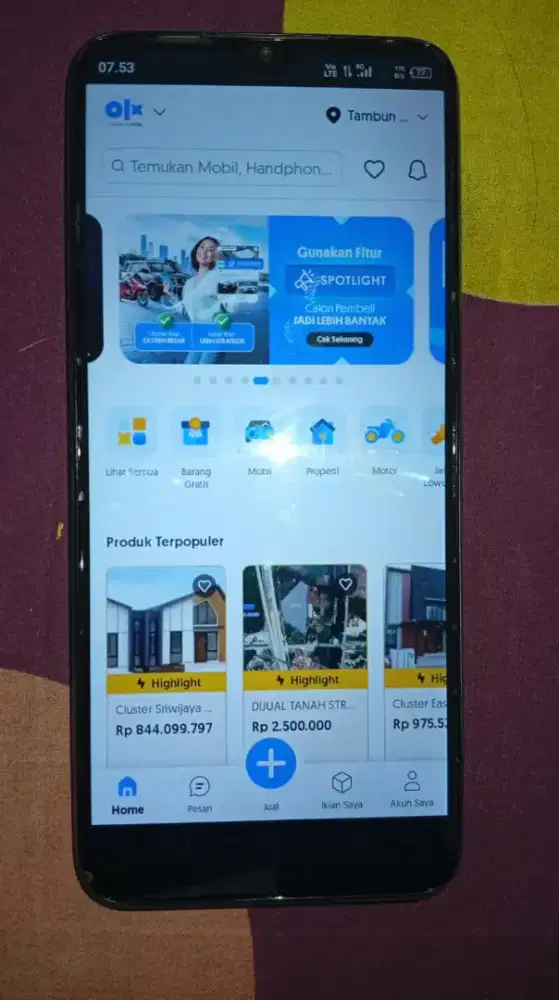 Handphone ram 6 / 128 gb Infinix hot 10s