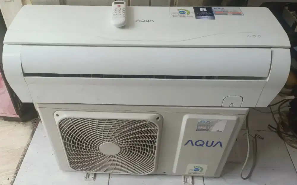 Jual ac aqua 1/2pk  R 410lowwat 360watt kondisi 95% ori semua