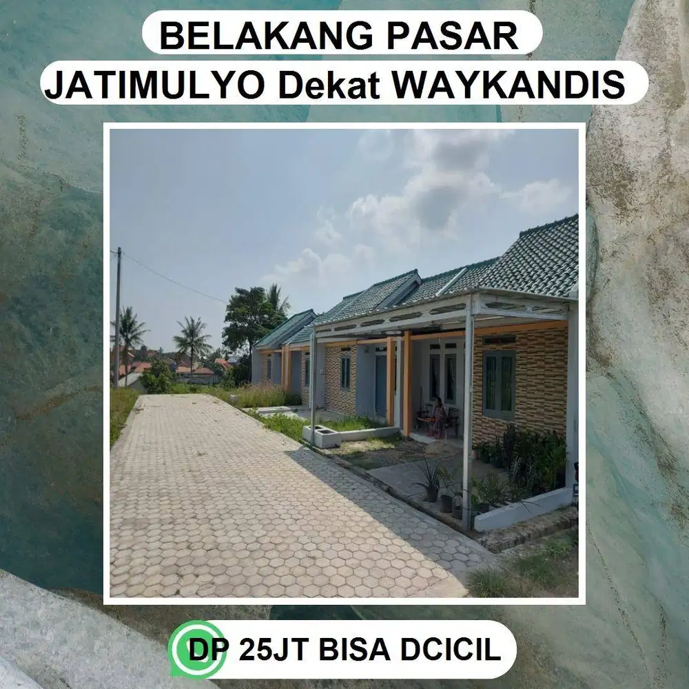 PERUMAHAN BELAKANG PASAR JATIMULYO DAN EKAT DENGAN RS AIRAN RAYA