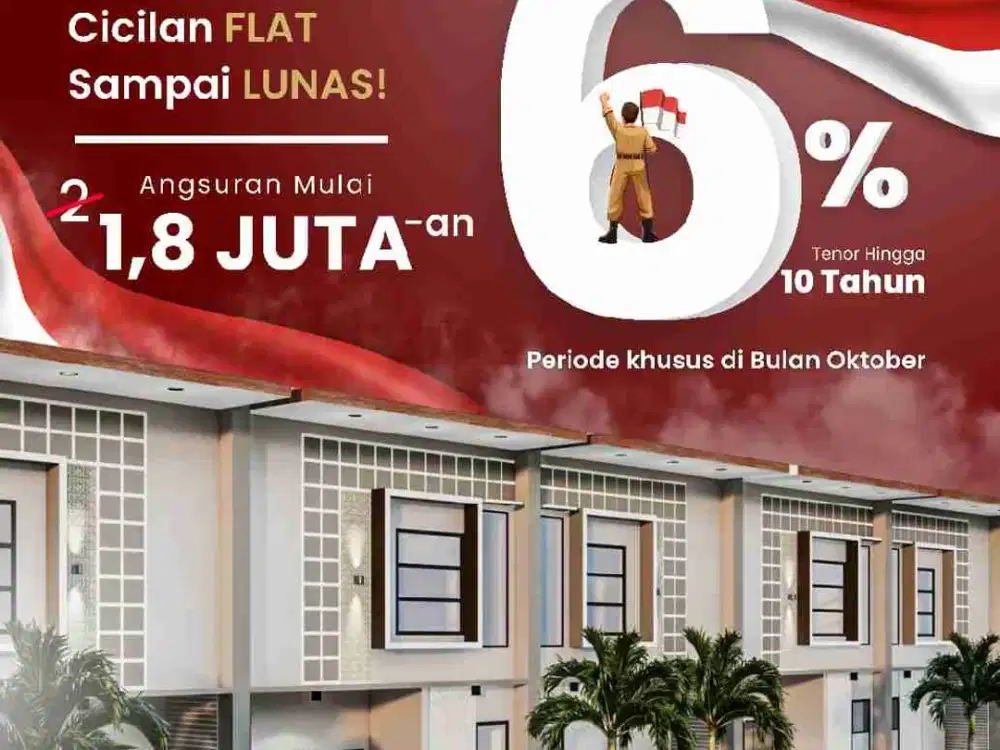 bhoking 1 juta  dpt cash back 28 juta khusus bulan Oktober dpt perumahan mewah   2 lantai di pager Uyung gedek -Mojokerto dekat Exis toll
