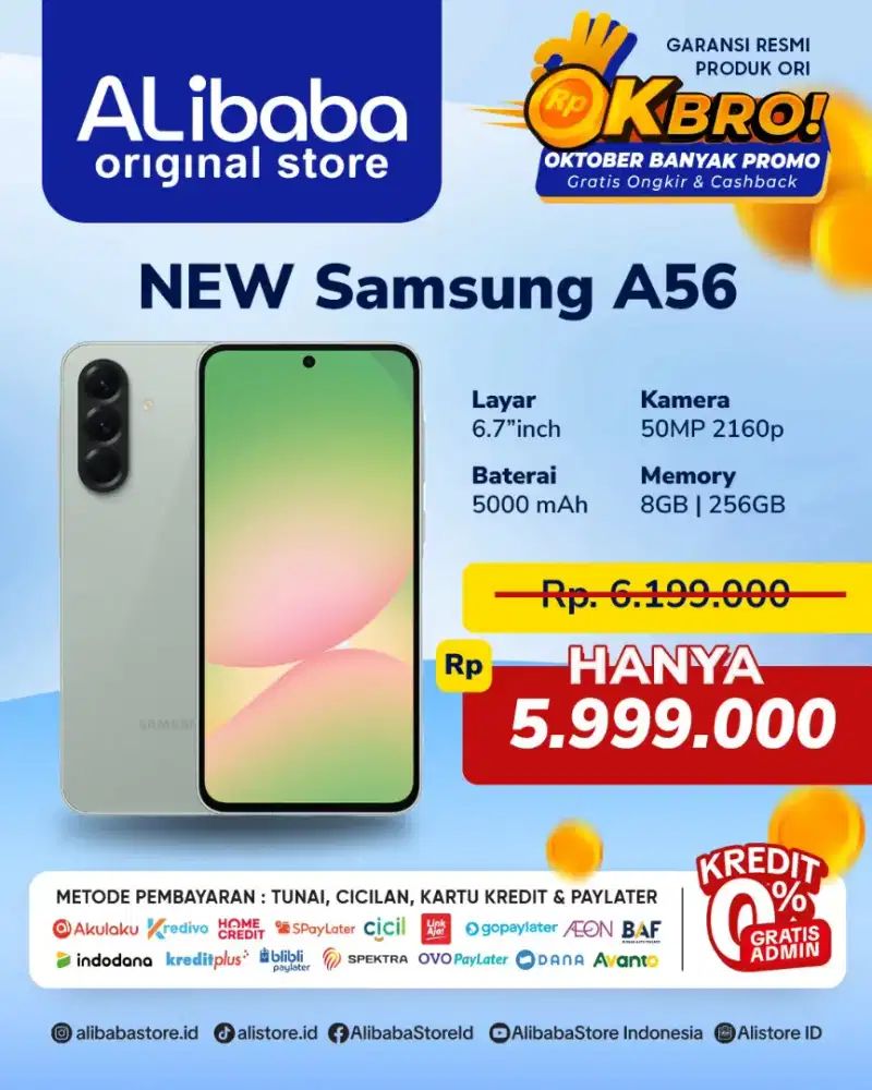 Jual hp baru All brand,kredit & gestun