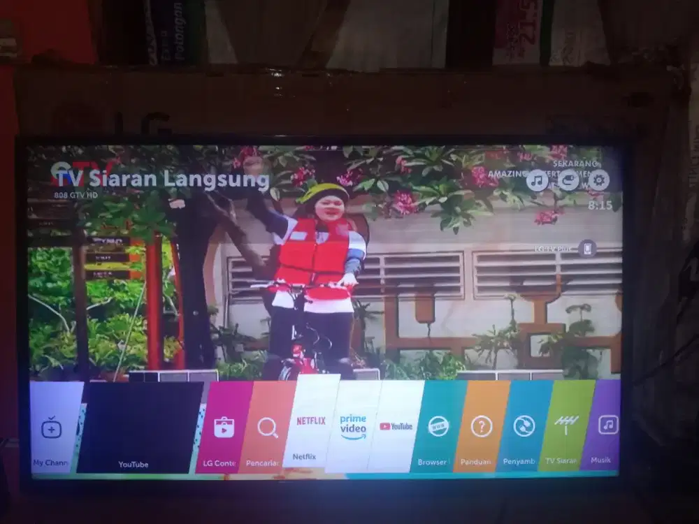 Tv digital smart LG 43 minus garis samar
