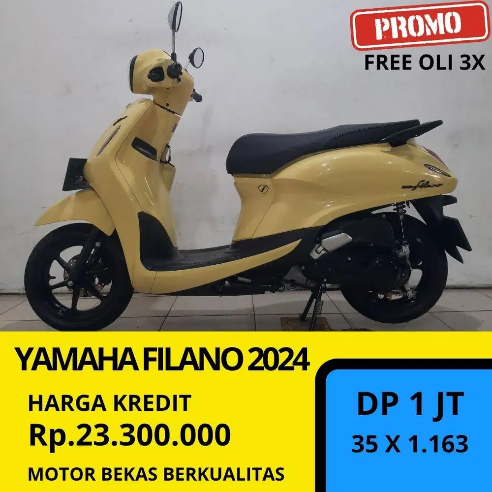 Yamaha Filano 2024 warna kuning masih joss