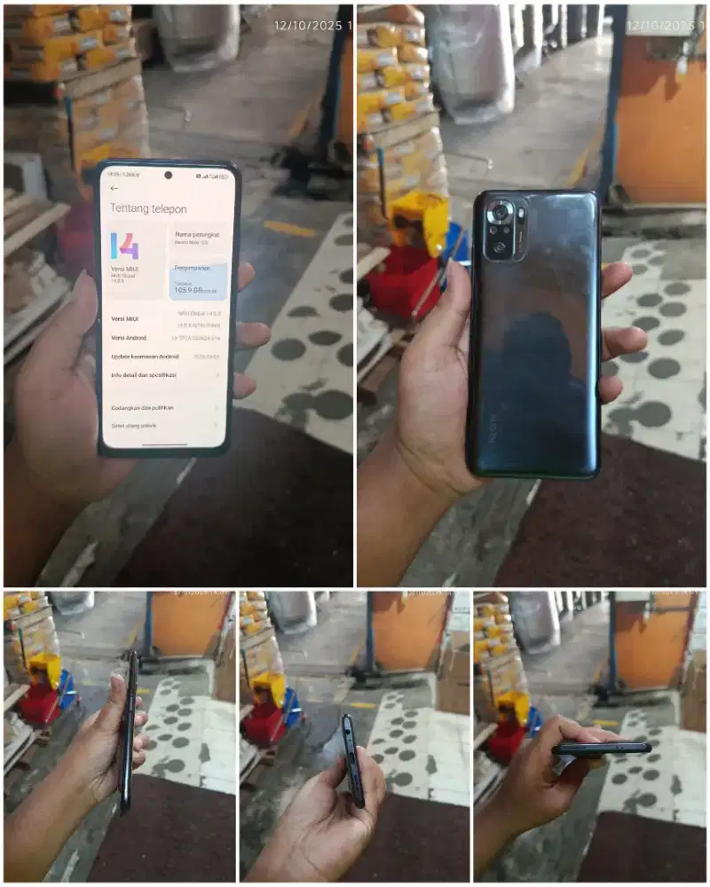 Redmi note 10s 8/128 FULLSET SEGEL