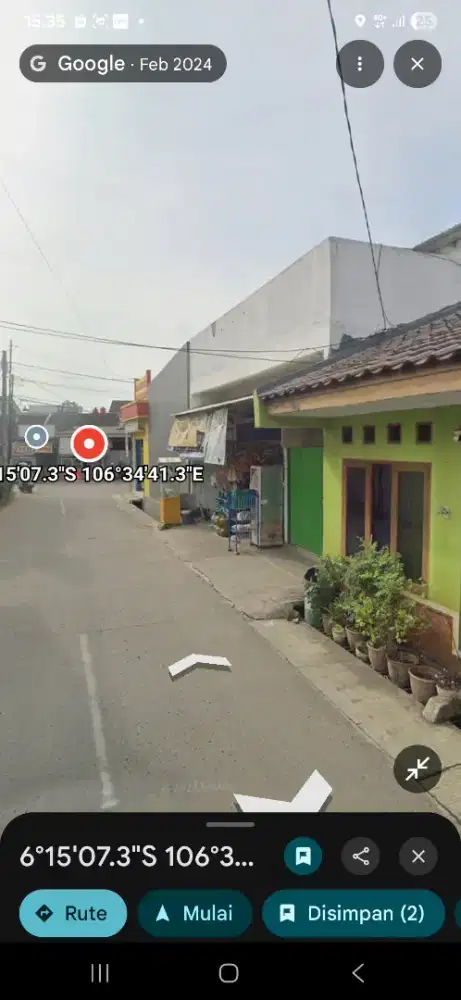 JUAL RUMAH BARAT DAYA pinggir jalan utama 75m shm lengkap TEPI ASPAL