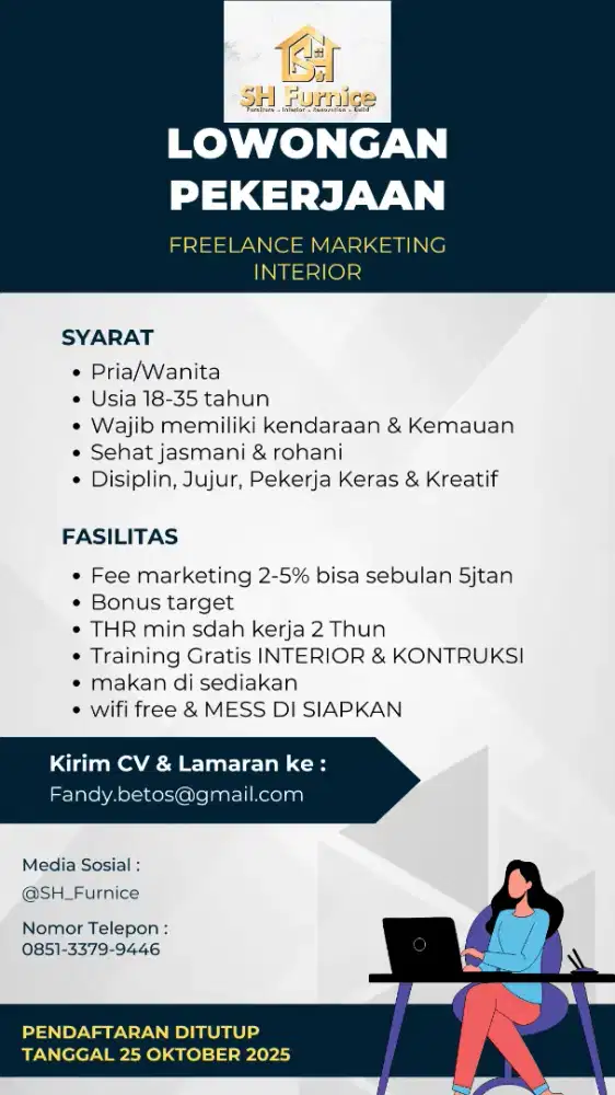 FREELANCE Desain interior & kontruksi