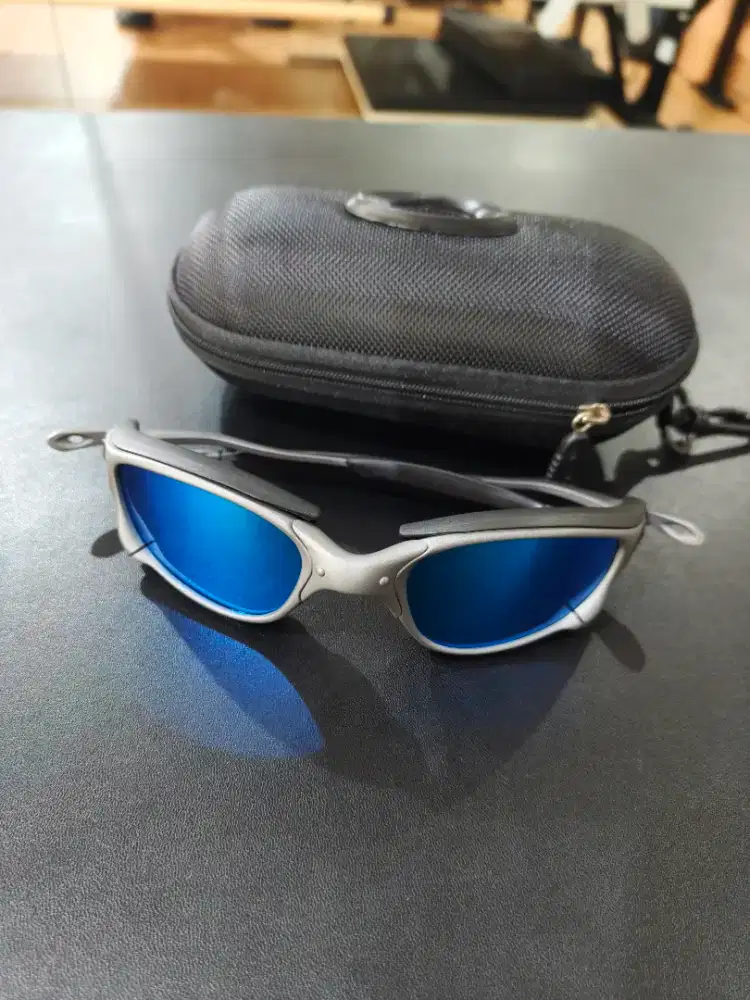 Kacamata Oakley Sports Blue Full Metal Premium