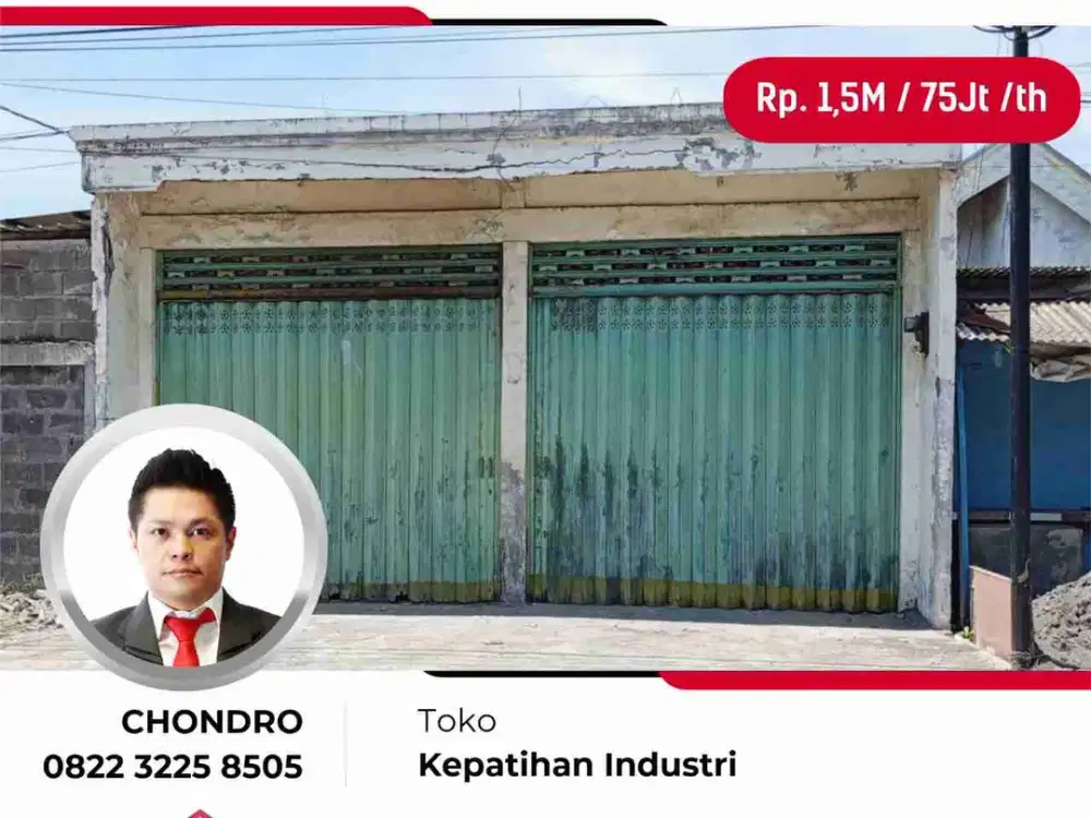 Disewakan gudang disewakan rumah produksi di Kepatihan industri di gersik