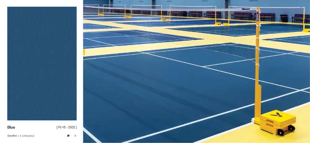 Karpet Vinyl Roll Lapangan Basket / Badminton / Padel Harga Permeter