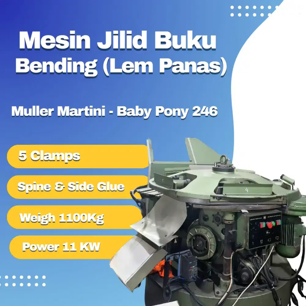 Mesin Jilid Buku Binding / Jilid Lem Panas