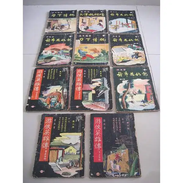 Vintage antik 11 biji buku komik cina oriental