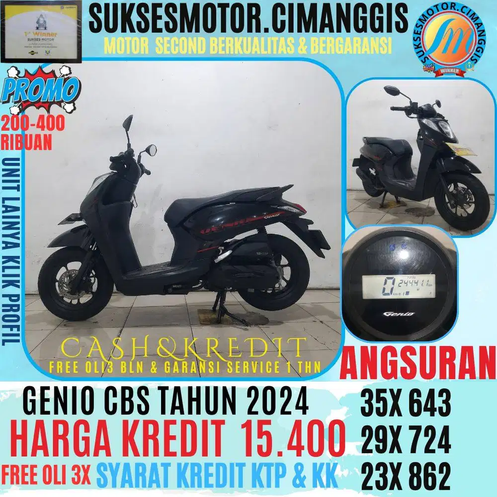 GENIO CBS TERMURAH CASH/KREDIT BISA KLIK PROFIL PROMO UNIT LAINYA