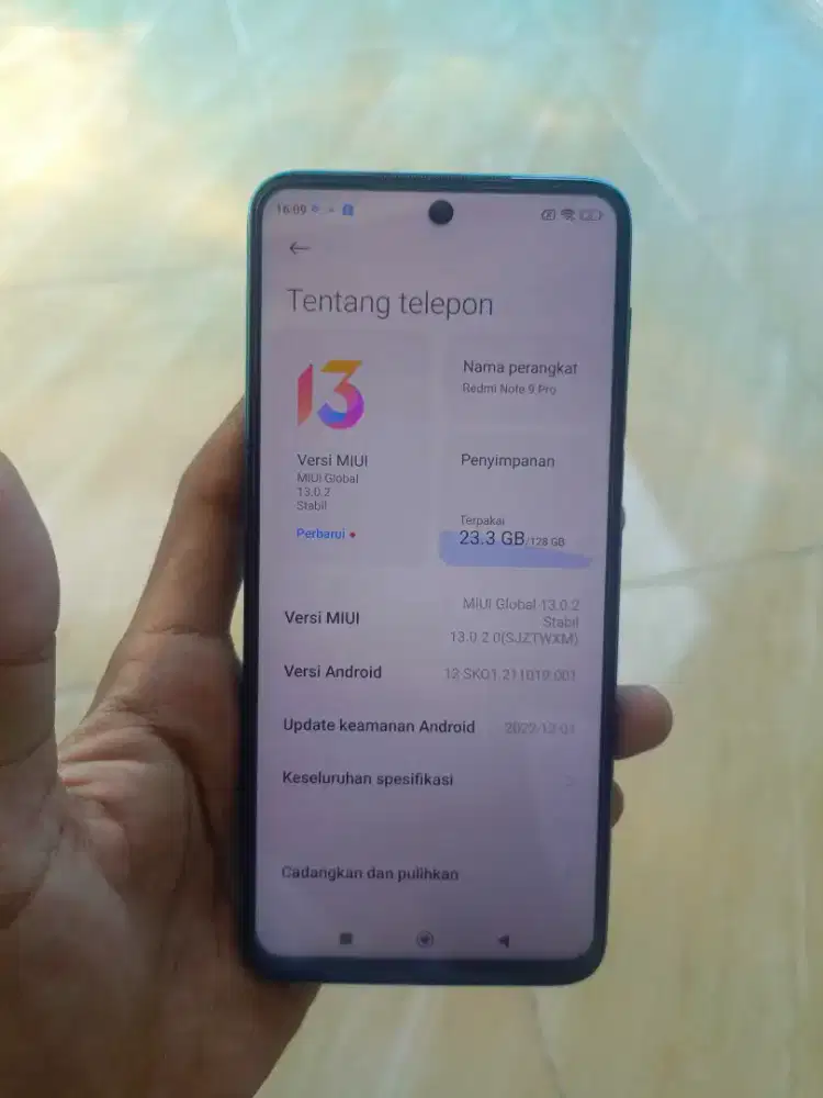Redmi Note 9 Pro 8/128 WIFI ONLY