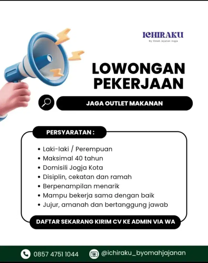 Penjaga booth makanan take away
