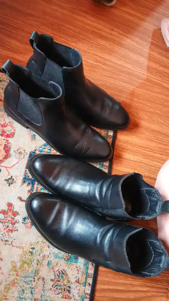SEPATU KULIT CHELSEA BOOTS PRIA 42