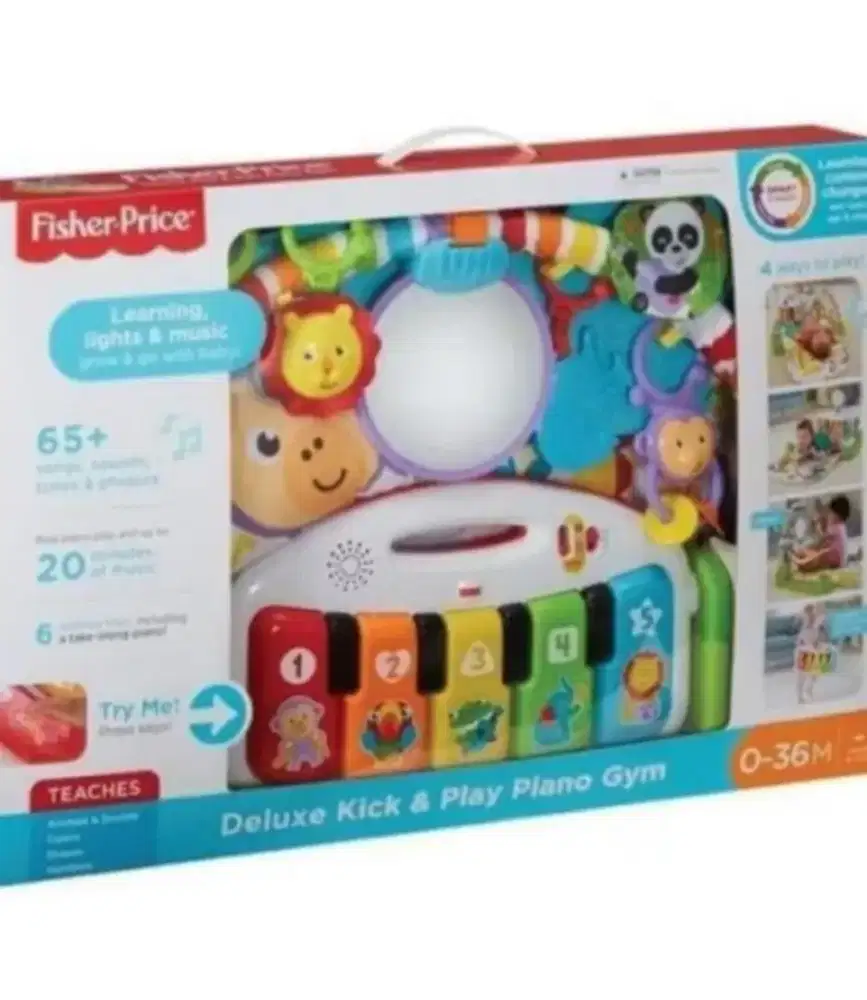 FISHER PRICE DELUXW KICK AND PLAY PIANO GYM