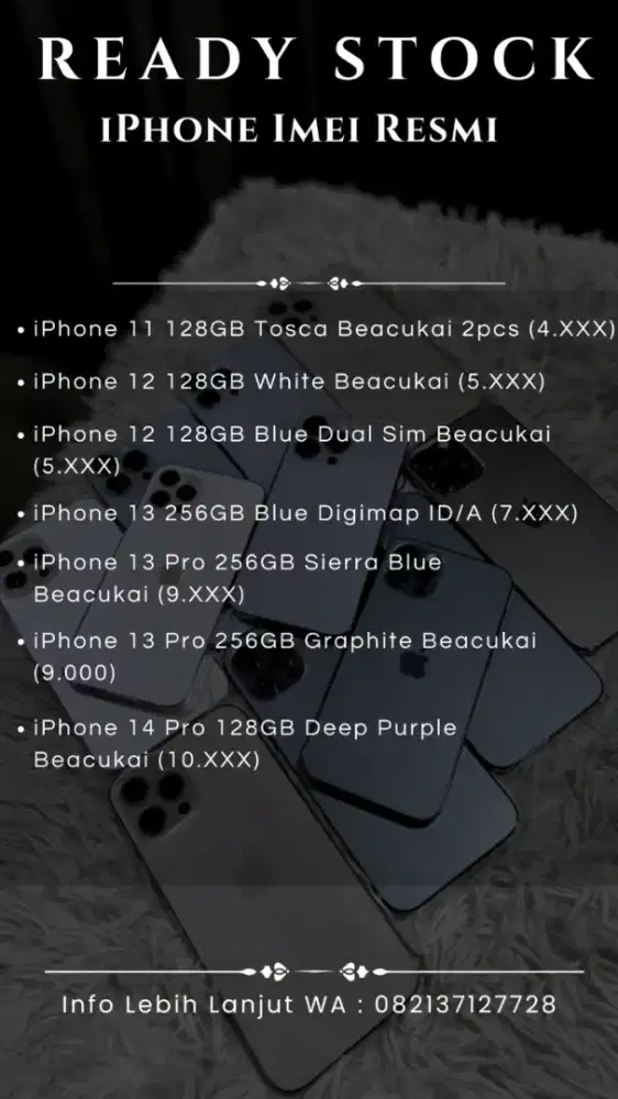READYY IPHONE RESMI BEACUKAI & IBOX, PERFECT CONDITION