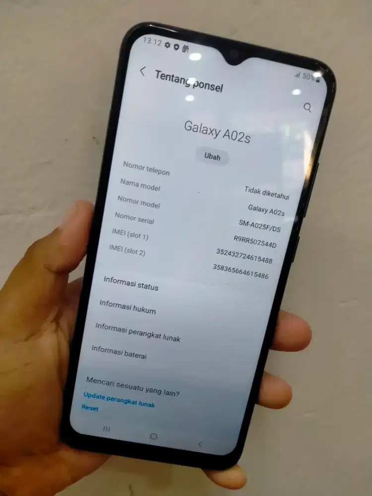 HP SAMSUNG A02S RAM 4/64GB