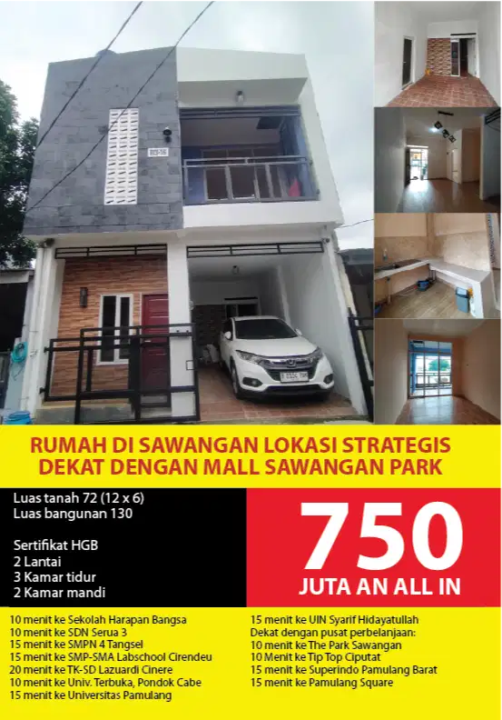DIJUAL RUMAH DI SAWANGAN LOKASI STRATEGIS DEKAT DENGAN MALL SAWANGAN