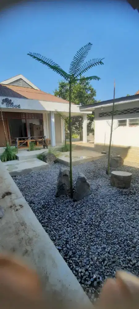 Taman minimalis dan cafe makassar