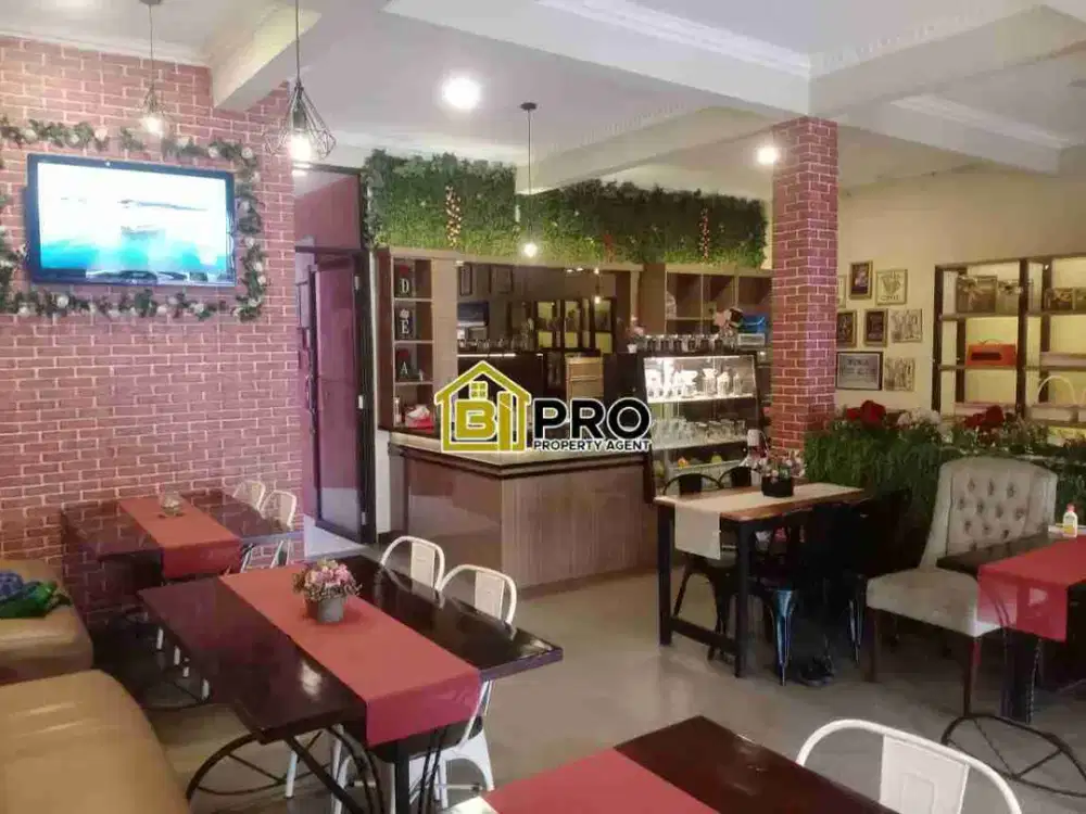 Rumah ex cafe full furnis