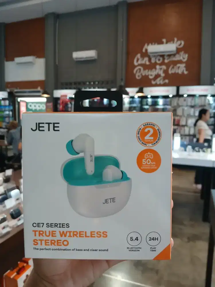 TWS JETE CE7 Dual Mode Bluetooth 5.4 24H Playtime Low Latency 50m/s