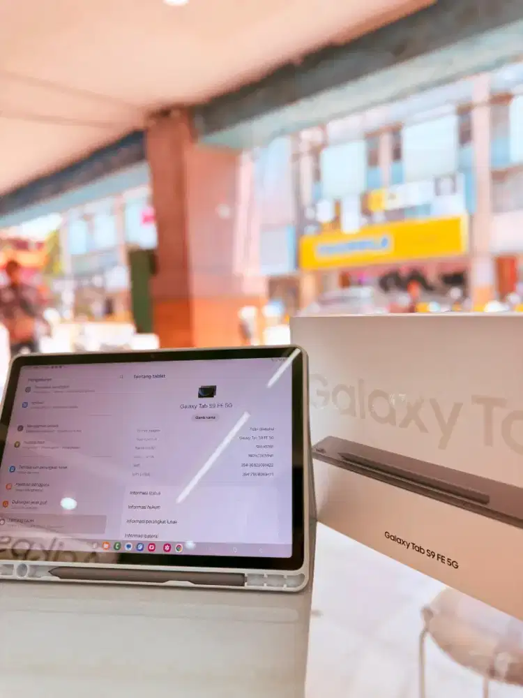 Second like new GALAXY TAB S9 FE 5G 6/128GB GARANSI RESMI