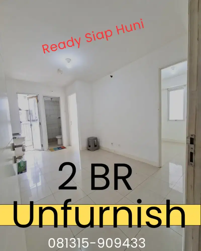 Ready Sewa 2 Bedroom Unfurnished Hook Apartemen Bassura City