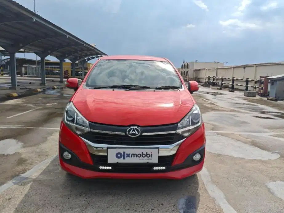 DP Rendah  6JT Daihatsu Ayla 1.2 R Bensin-AT 2018 Merah