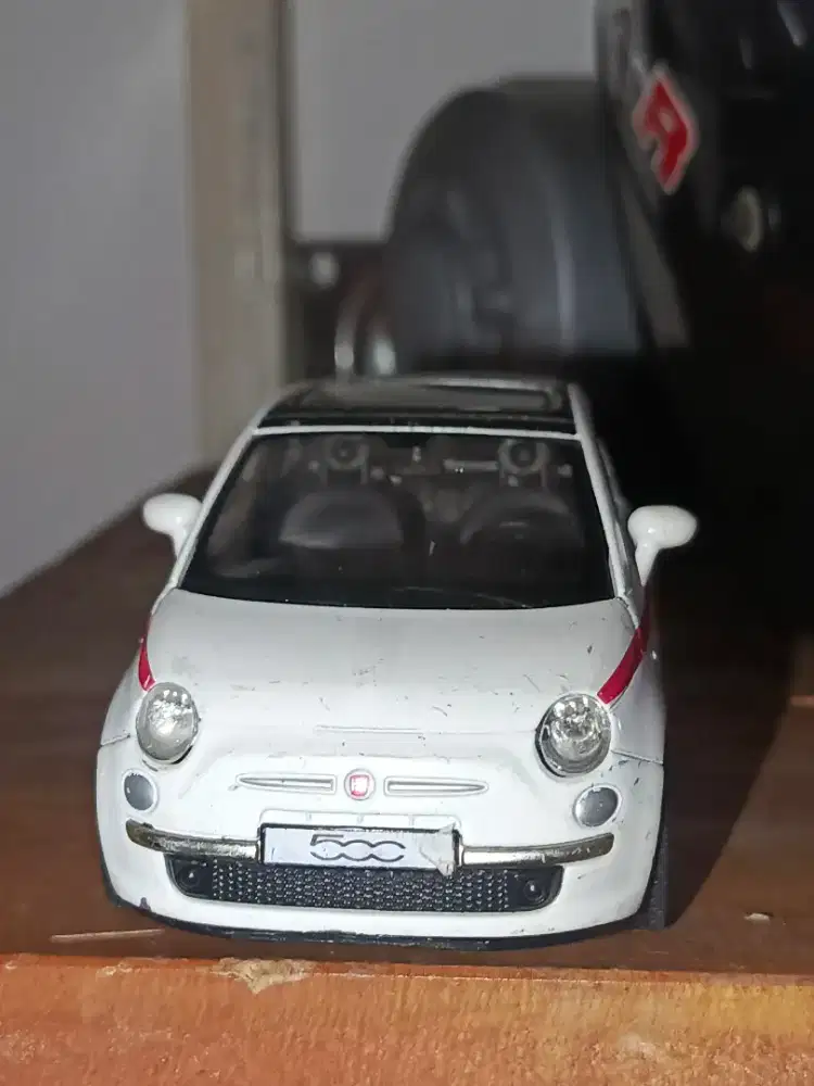 Welly nex fiat 500C mobil anak edukasi mainan